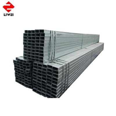 pre galvanized erw gi square pipe price list